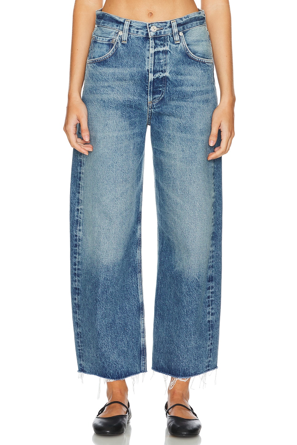Ayla Crop Wide Leg Jeans - Thumbnail 1