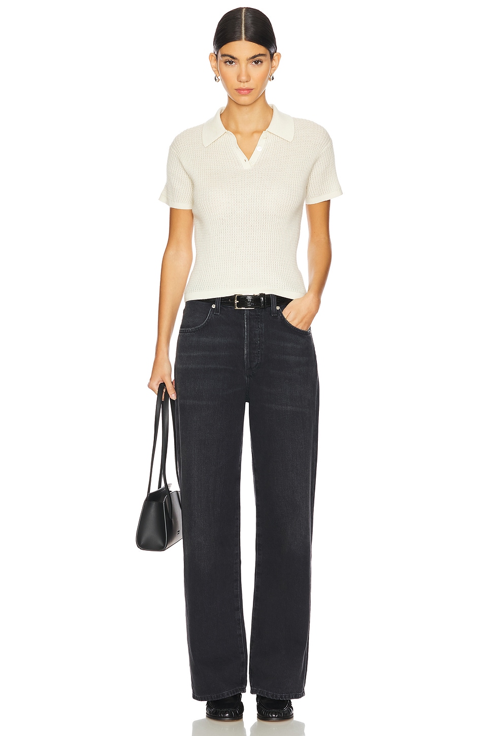 Annina Petite Wide Leg Jeans - Thumbnail 5