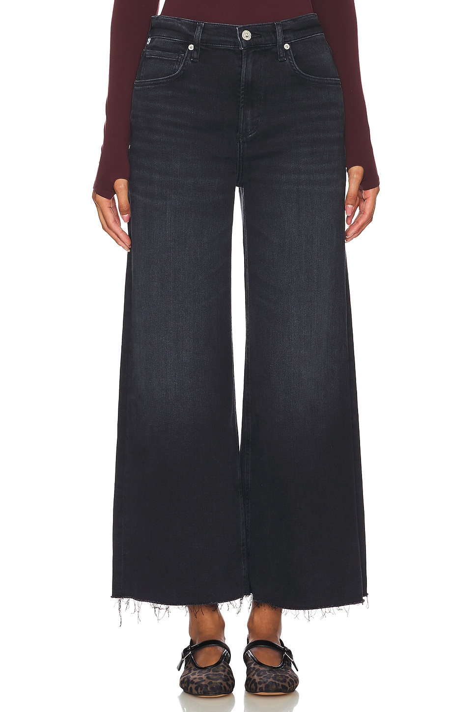 【Citizens of Humanity】 Lyra cropped high-riseワイドレッグ Citizens of Humanity Lyra High-Rise Wide-Leg Crop Jeans