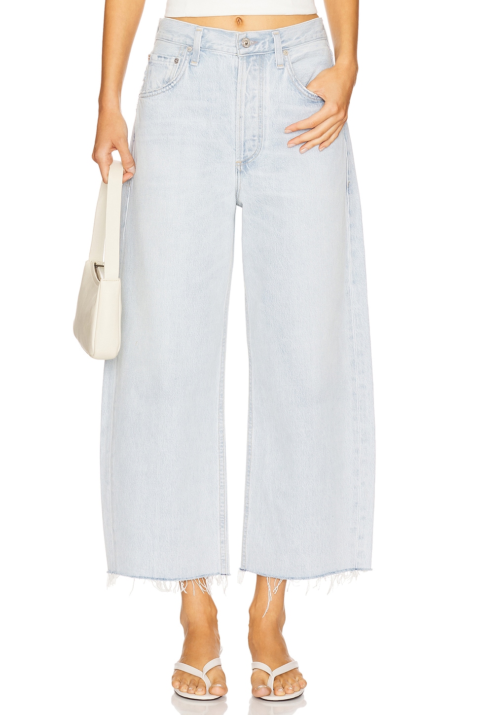 Ayla Crop Wide Leg Jeans - Thumbnail 1