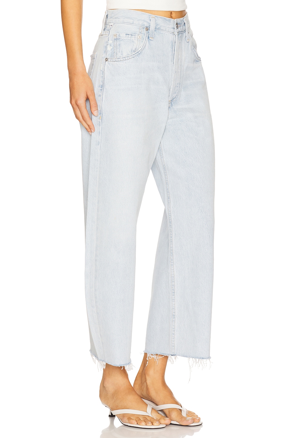 Ayla Crop Wide Leg Jeans - Thumbnail 2