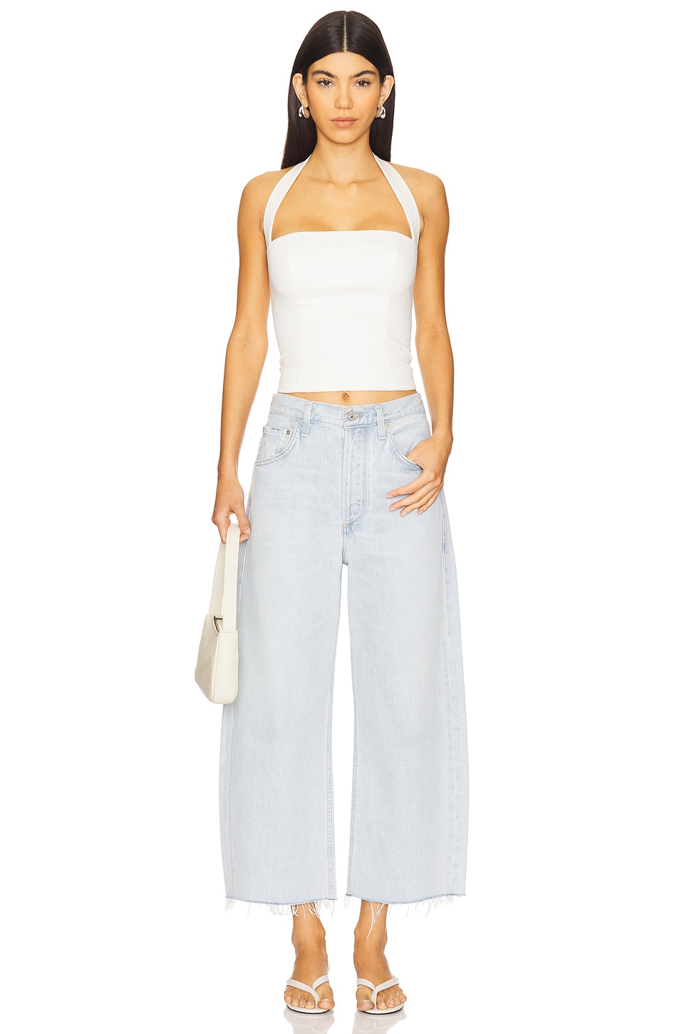 Ayla Crop Wide Leg Jeans - Thumbnail 5
