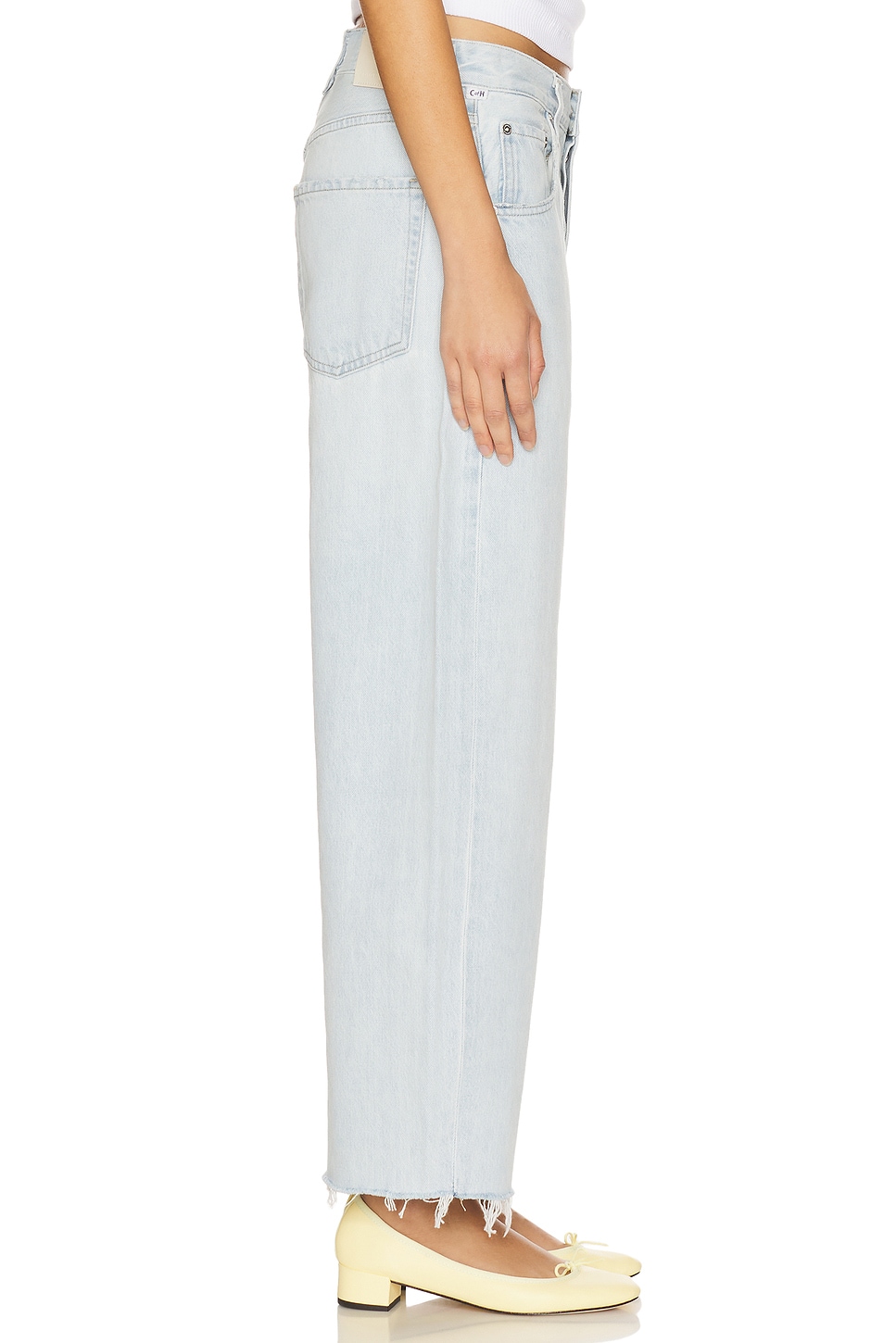Ayla Undone Hem Crop Jeans - Thumbnail 3