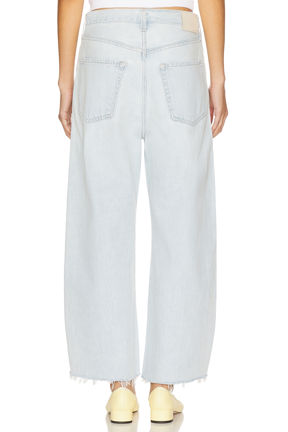 Ayla Undone Hem Crop Jeans - Thumbnail 4
