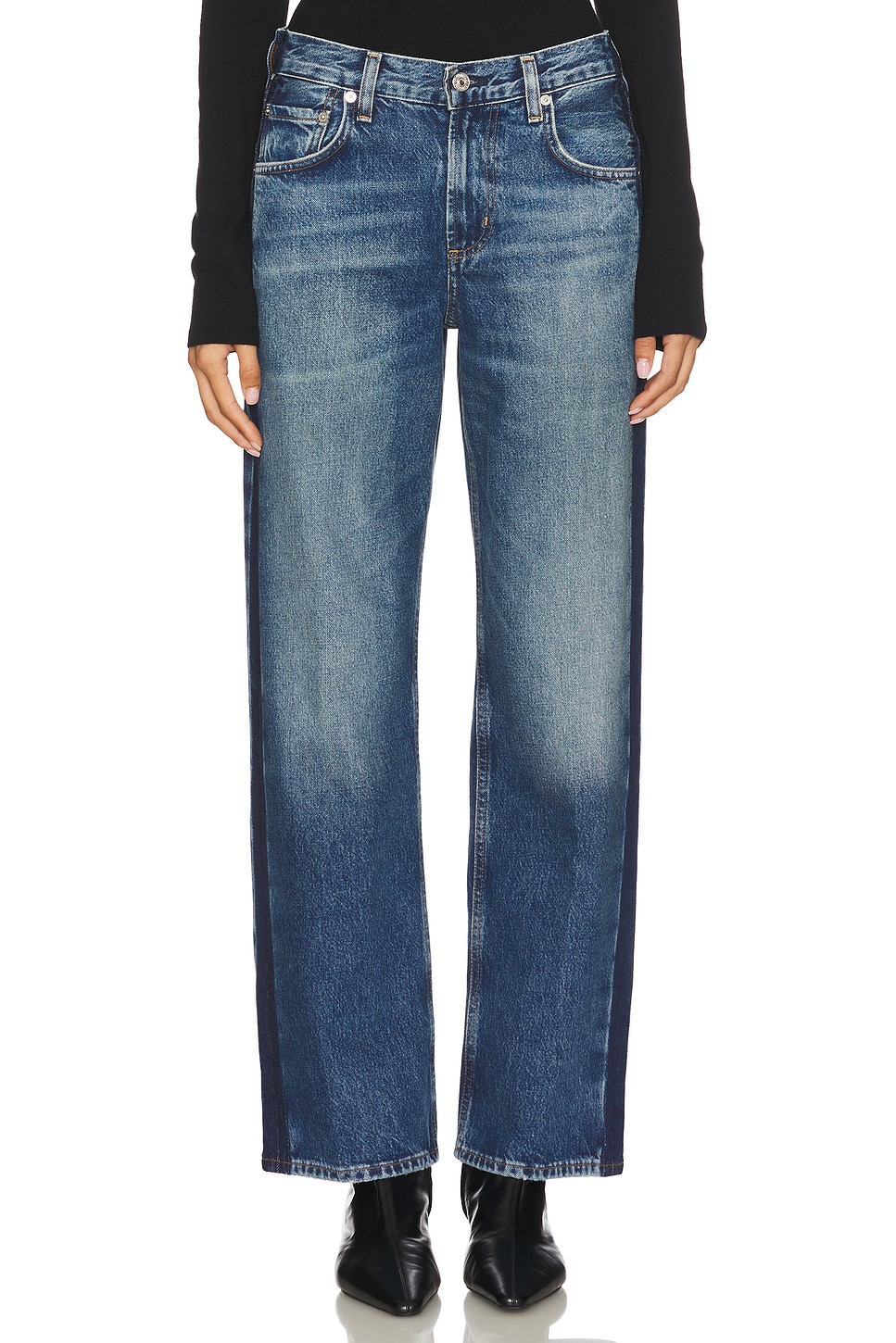 RIZZl. ジェームスリジィ Citizens of Humanity Lindz Low Rise Easy Straight With Tuxedo