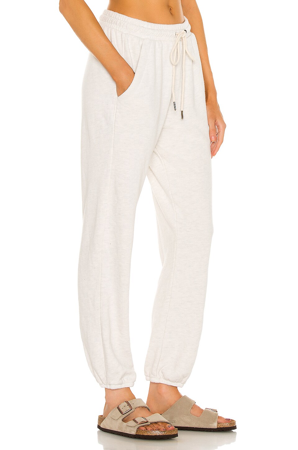 Citizens of Humanity Laila Casual Fleece Pant in Oatmeal