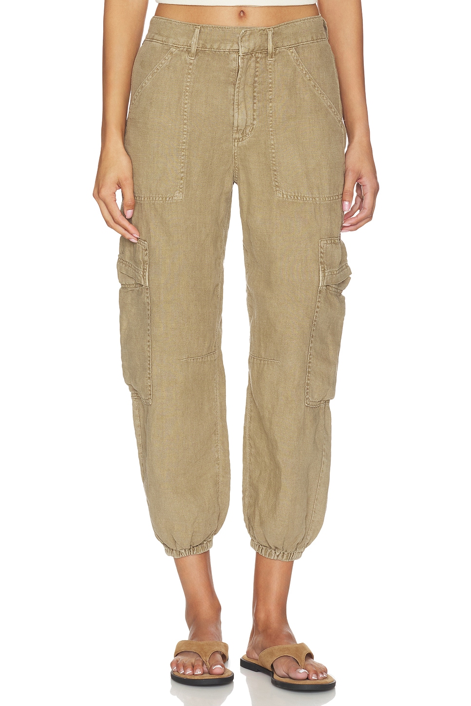 Ciela Balloon Utility Linen Pants