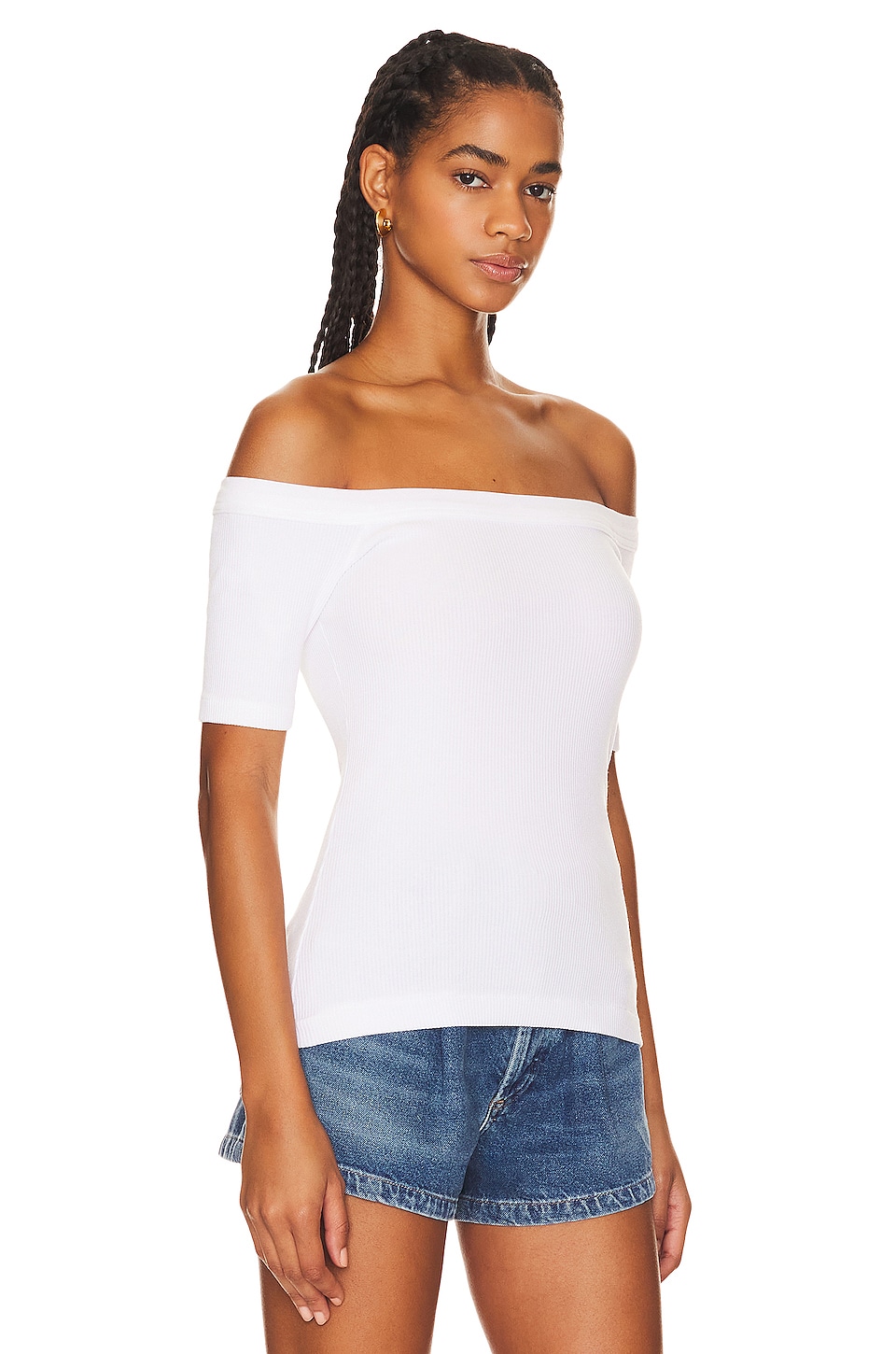 Citizens of Humanity Rey Off the Shoulder in White
