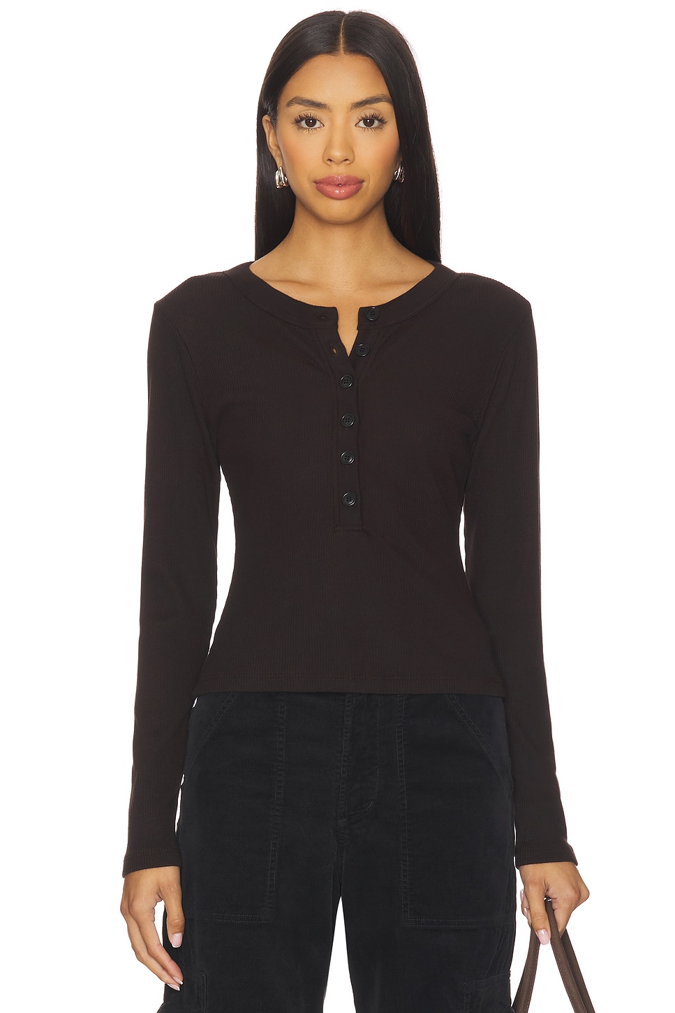 Citizens of Humanity Varra Henley in Chocolate | REVOLVE