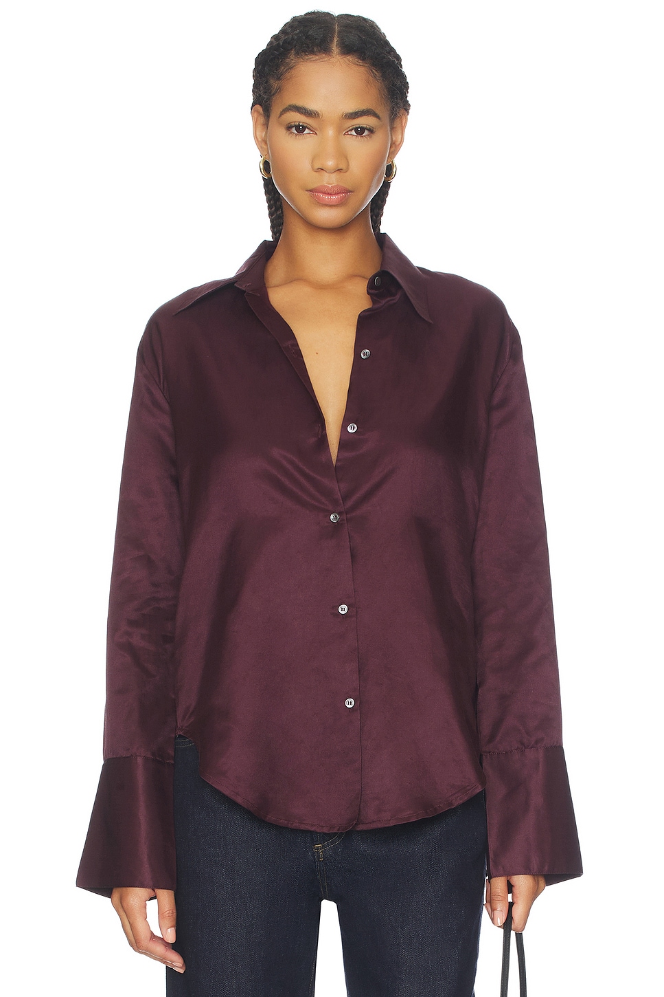 Citizens of Humanity Camilia Shirt in Burgundy | REVOLVE Citizens of Humanity Camilia Shirt in Burgundy | REVOLVE