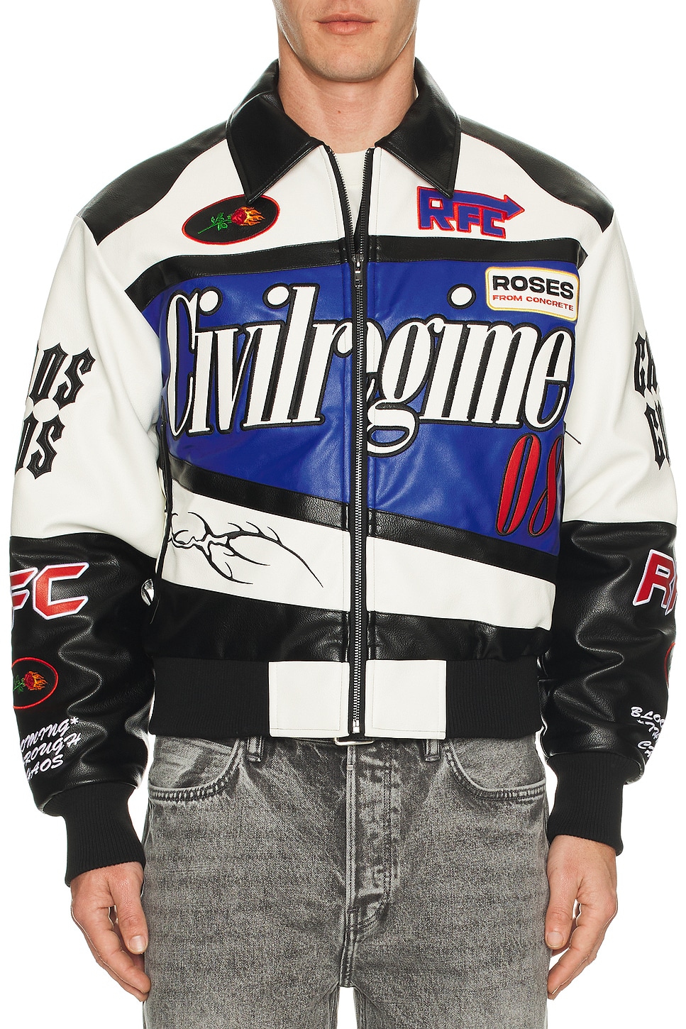 Full Throttle Leather Racing Jacket - Thumbnail 6
