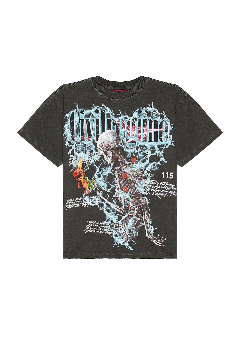 Civil Regime Reap What You Sow Tee in Vintage Ashes REVOLVE