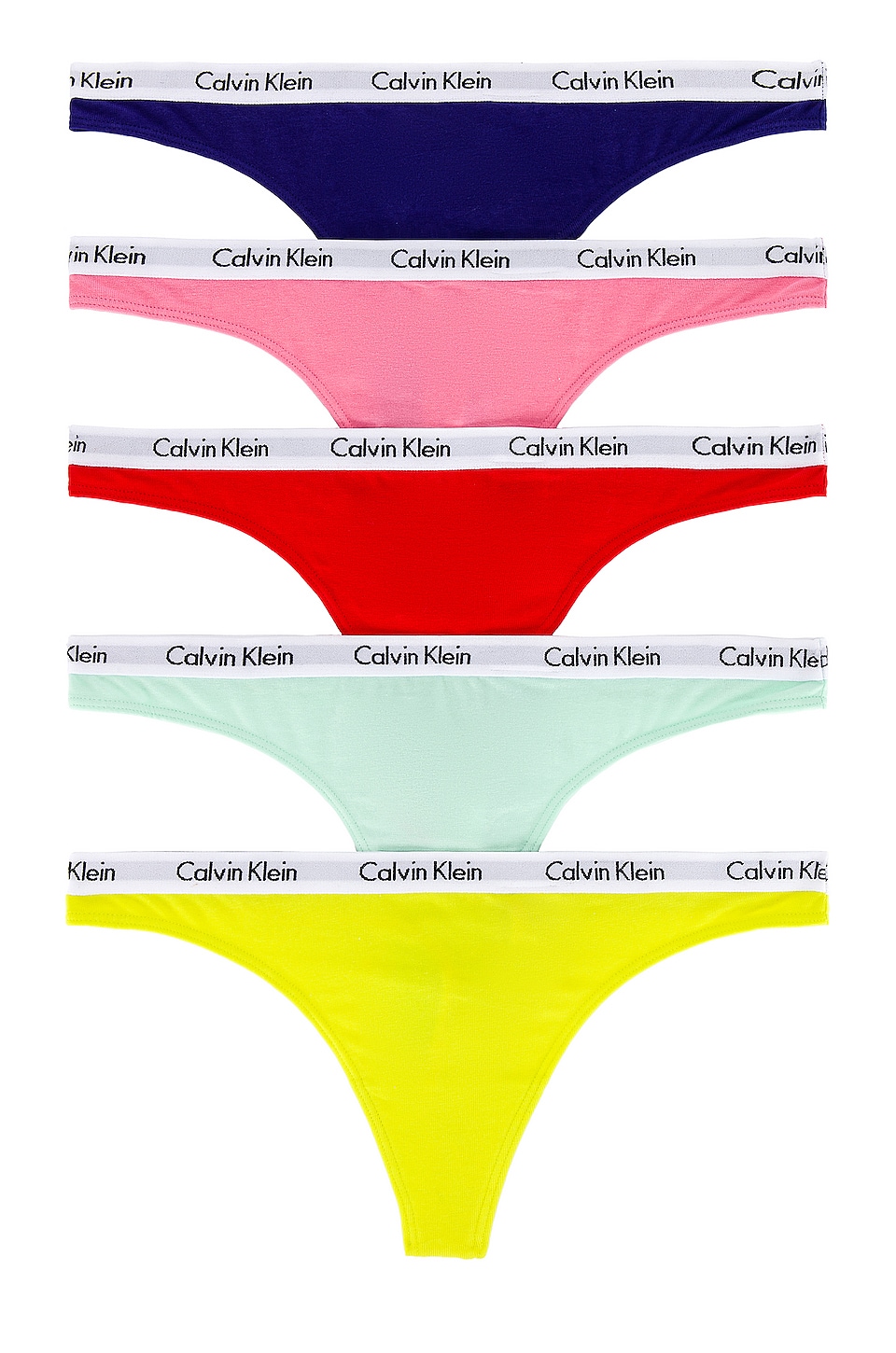 Calvin Klein Underwear Calvin Klein Carousel Thong 5 Pack in Multi | REVOLVE