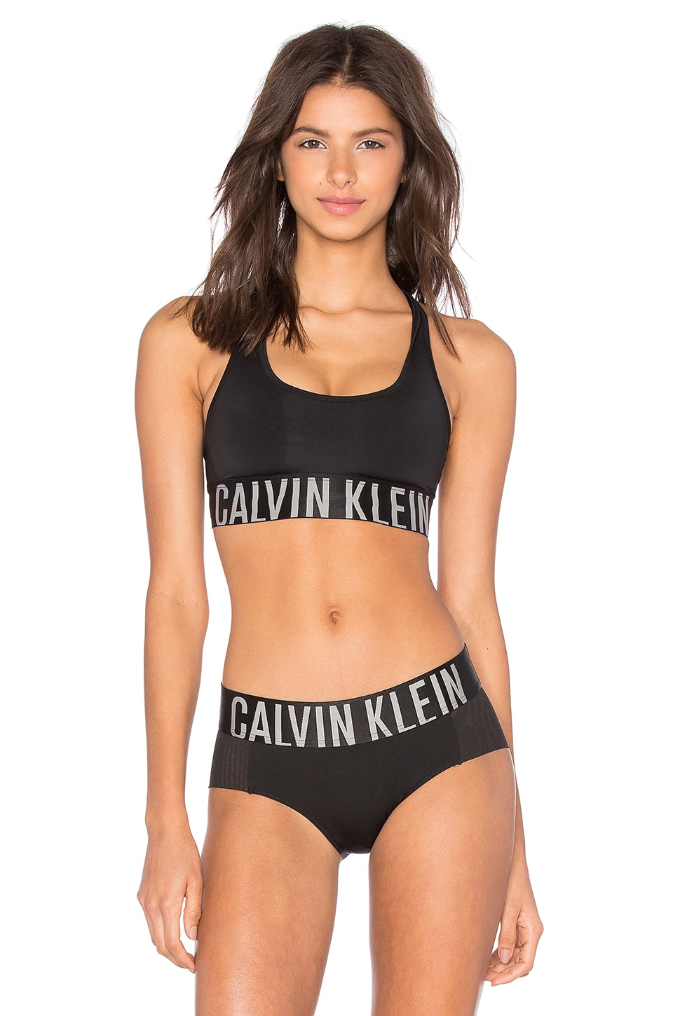 Calvin Klein Underwear Intense Power Racerback Bralette in Black | REVOLVE