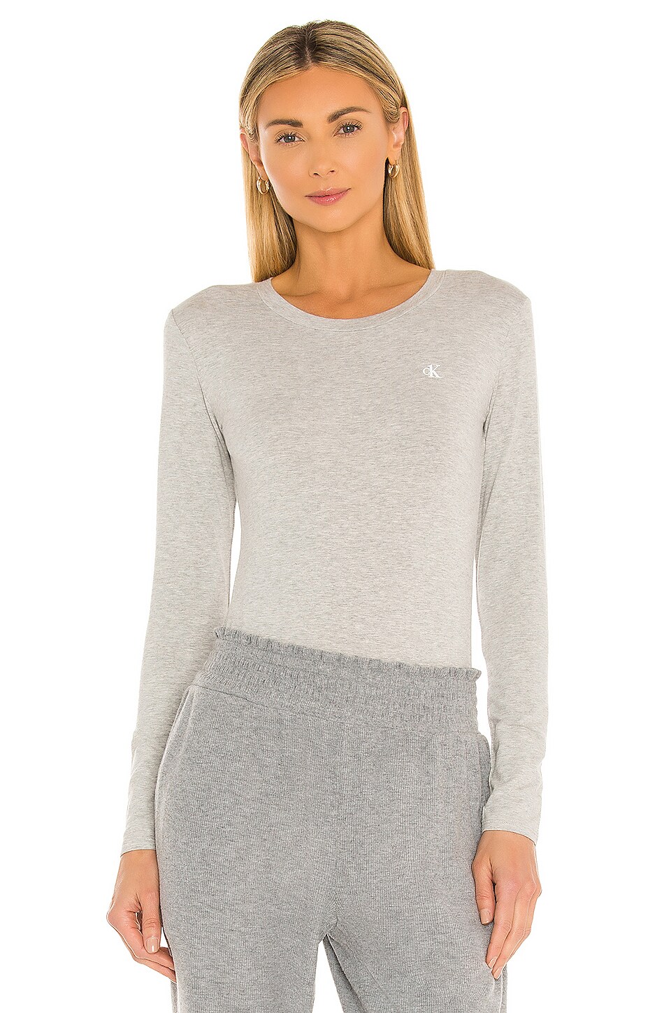 Calvin Klein Underwear CK One Cotton Bodysuit in Grey Heather | REVOLVE