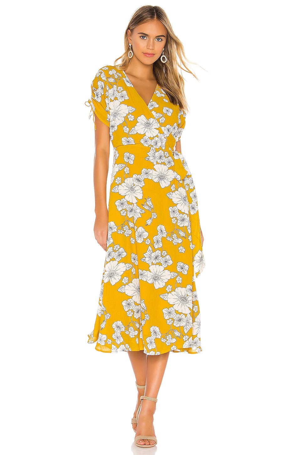 revolve yellow floral dress