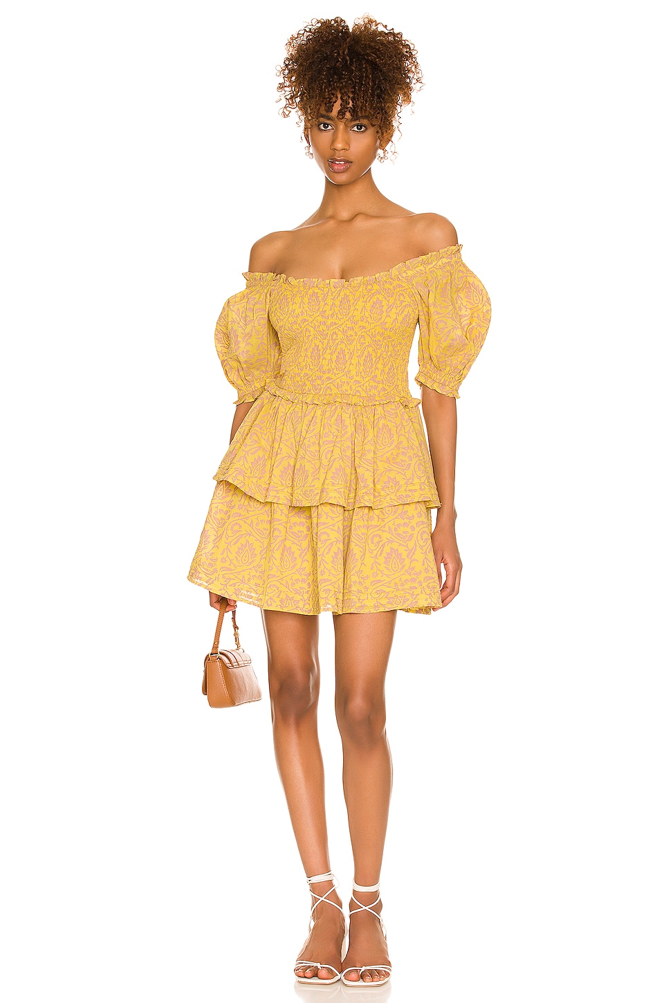 Cleobella Luna Mini Dress in Camellia 