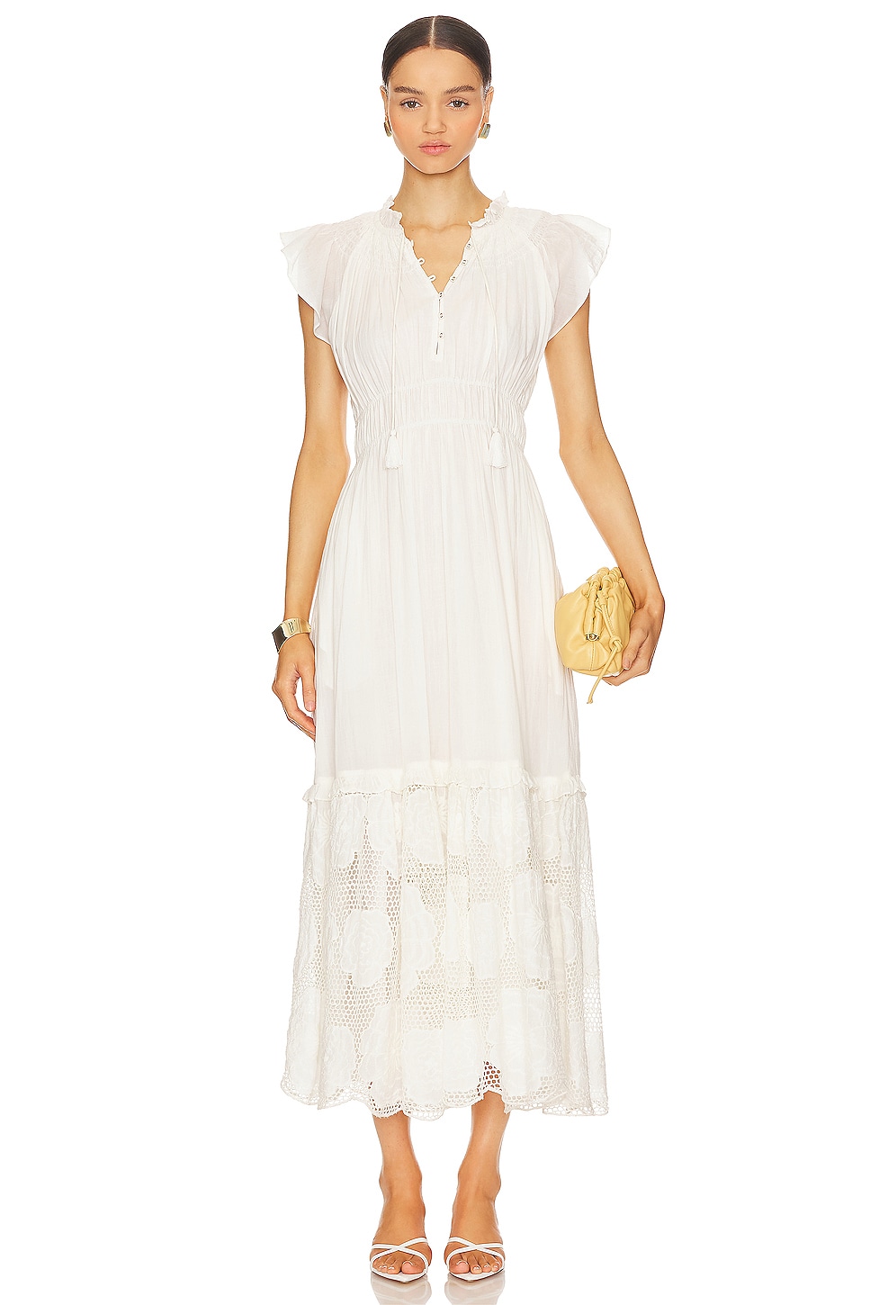 Cleobella Annie Maxi shops Dress in Ivory Size: XS