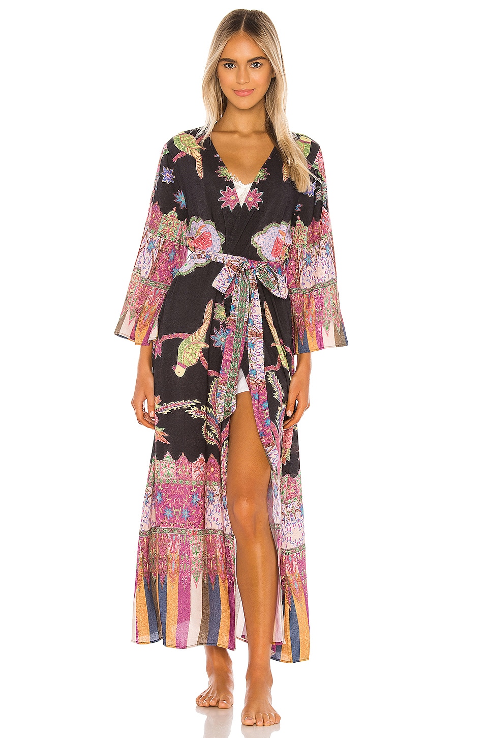 Cleobella Garnet Kimono in Onyx | REVOLVE