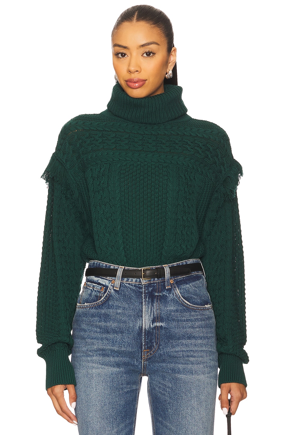 Cleobella Haven Sweater in Forest Green | REVOLVE