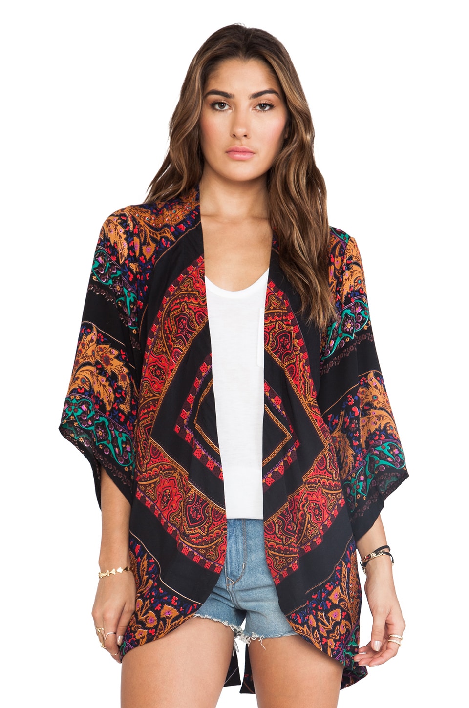 Cleobella May Fringe Kimono in Renaissance | REVOLVE