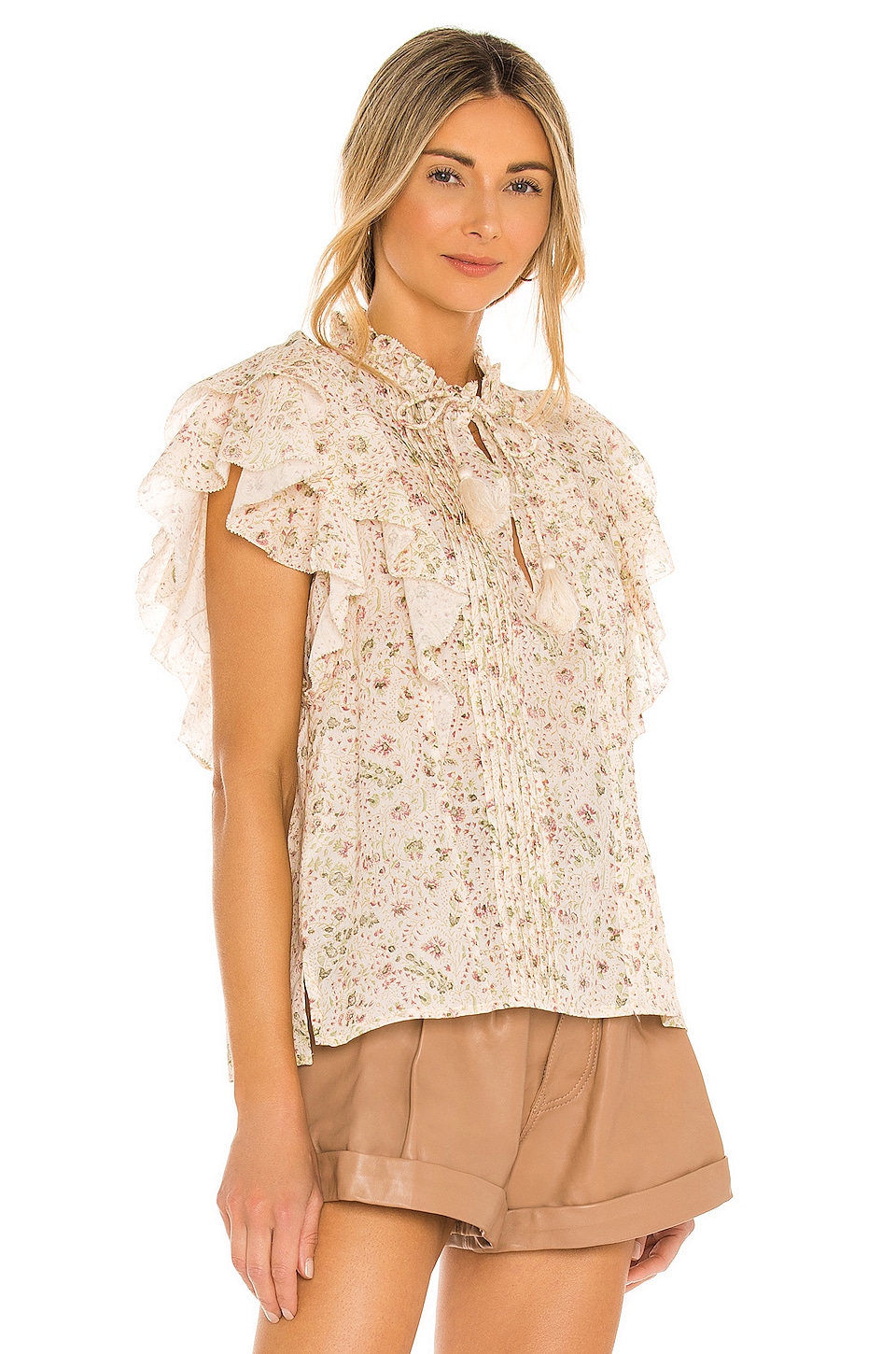 Cleobella Katy Blouse in Victorian Floral