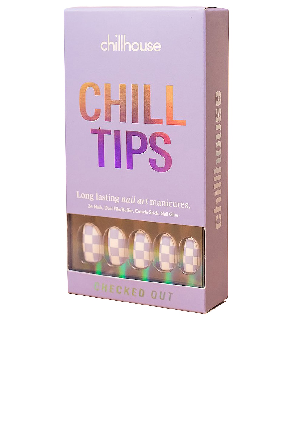 Chillhouse Checked Out Chill Tips Press-On Nails in Checked Out
