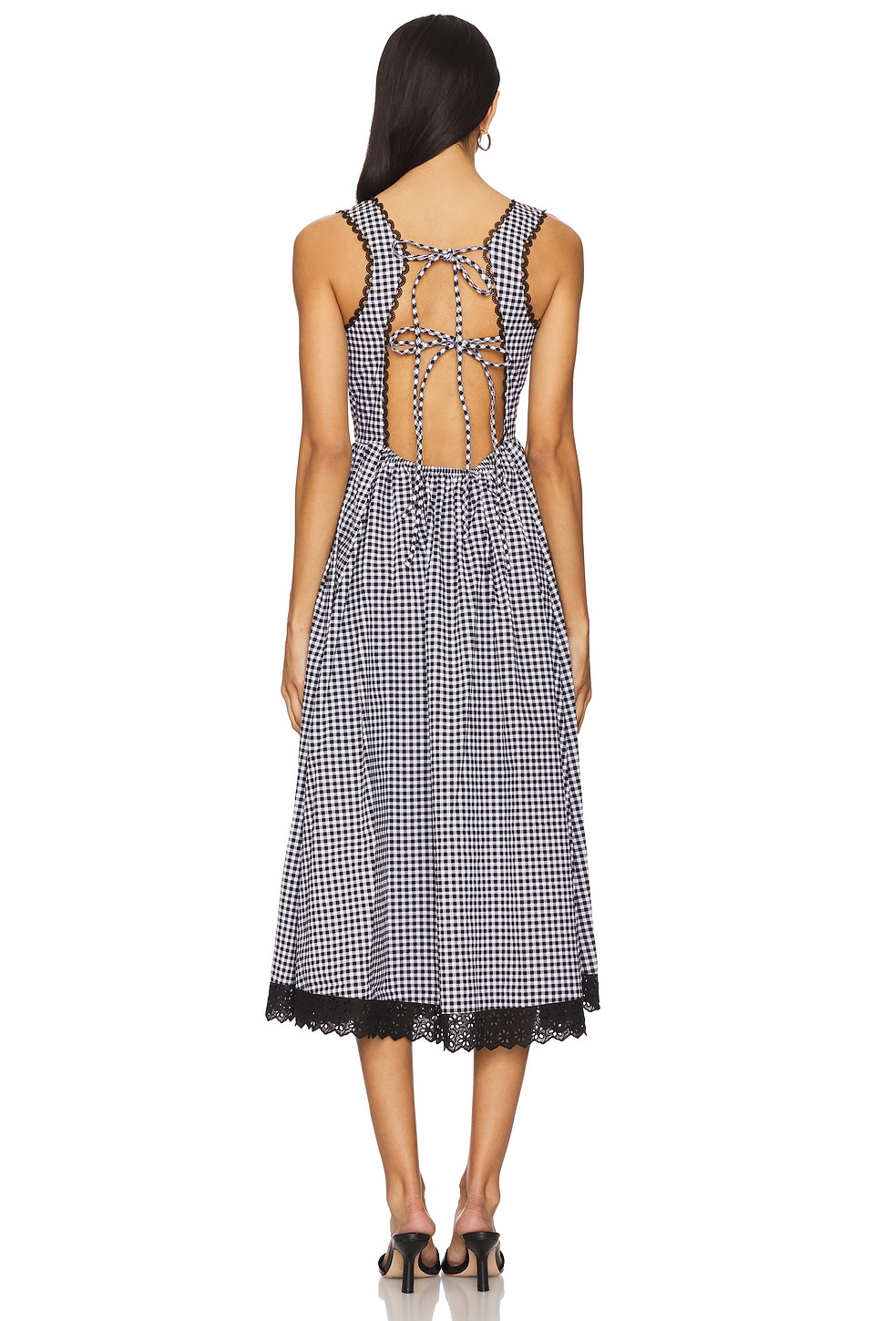 Caroline Constas Alanna Apron Midi Dress thumbnail