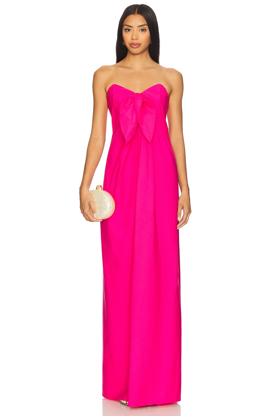 CAROLINE CONSTAS Kaia Dress in Pink Peacock | REVOLVE