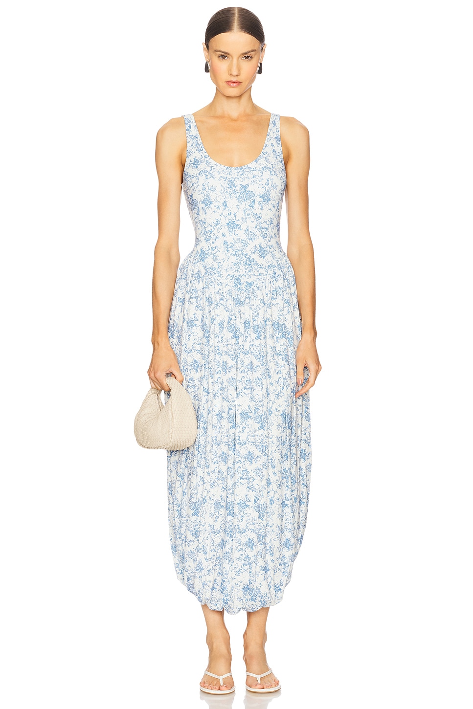 caroline constas dress blue Calla Polka Dot Gathered Mini Dress main image 1