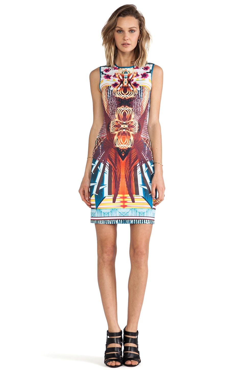 Clover Canyon Furniture Weave Neoprene Dress in Multi