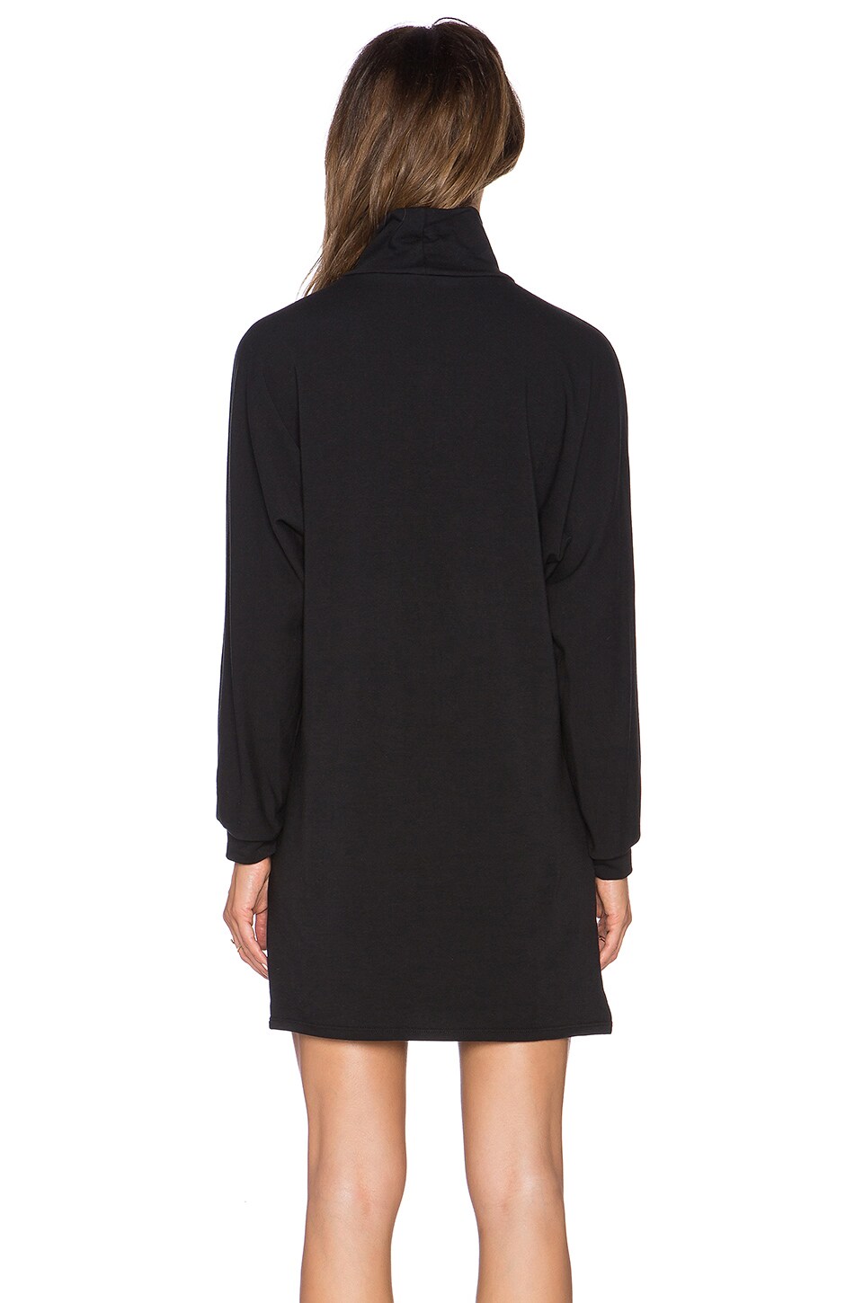 black slouchy turtleneck