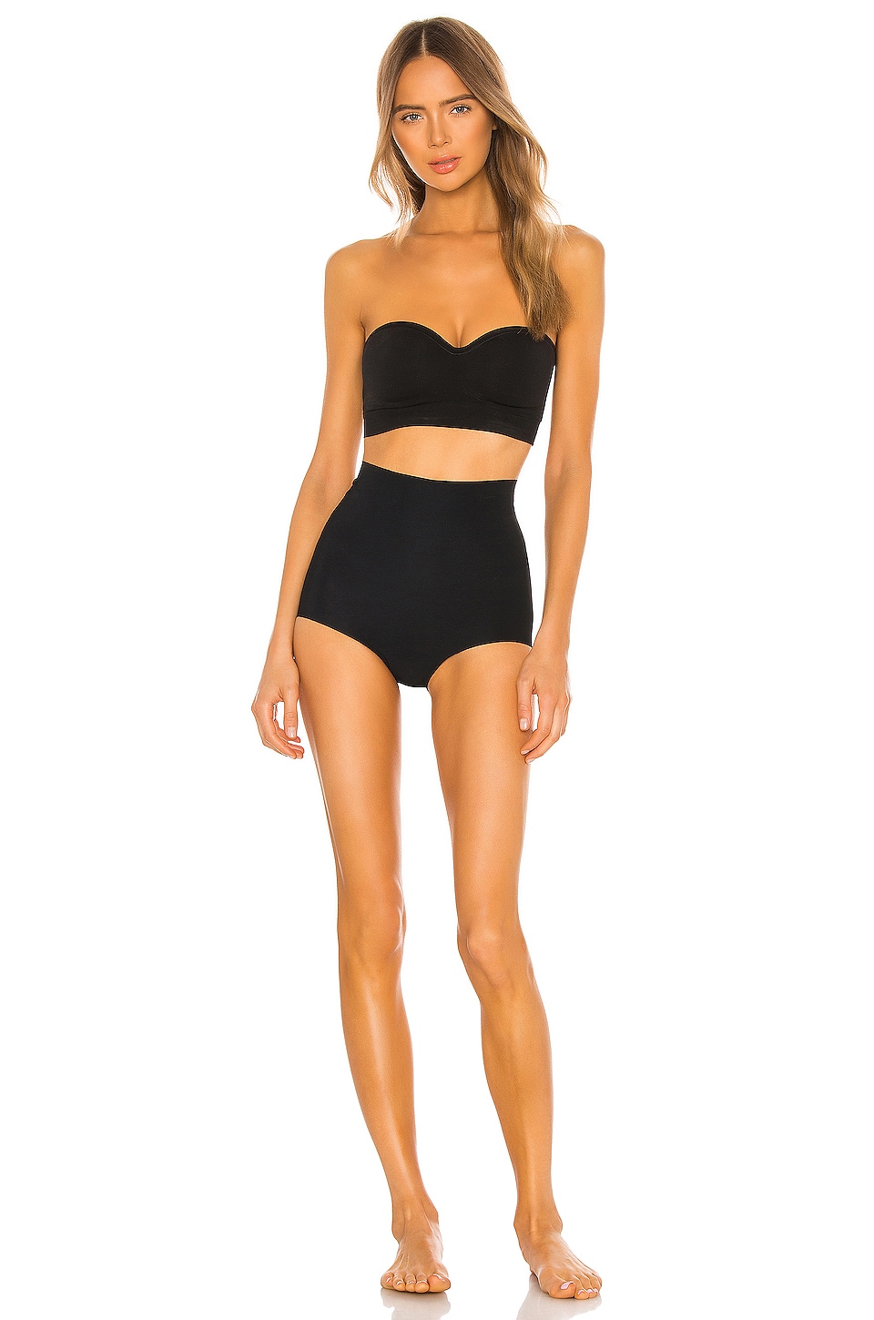 Commando Classic Control High-rise Shaping Briefs In Black