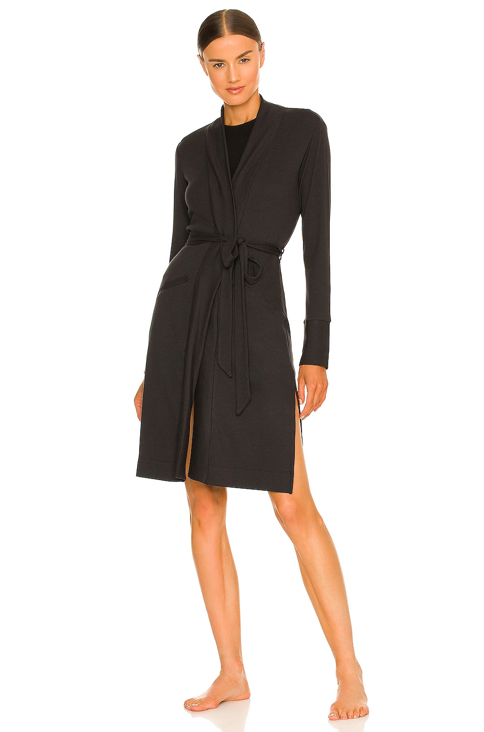 Skin Rib Robe Commando Luxury Rib Robe in Black | REVOLVE