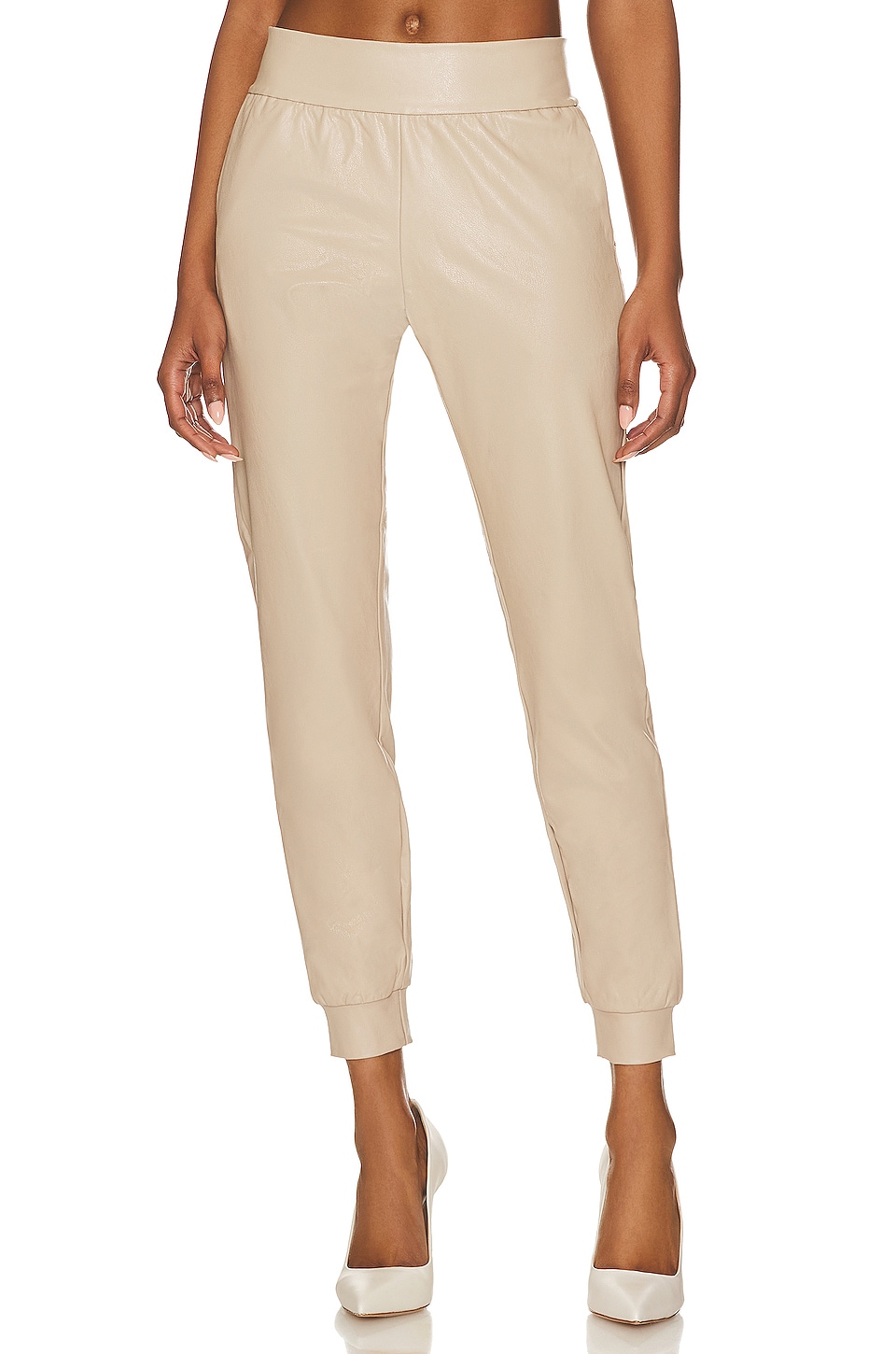 Commando Faux Leather Jogger in Sand REVOLVE