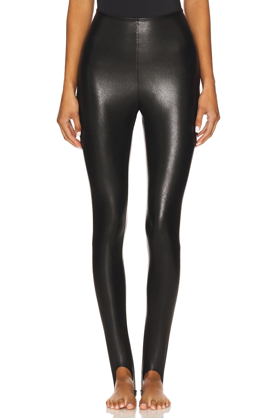 Faux Leather Stirrup Legging - thumbnail 10