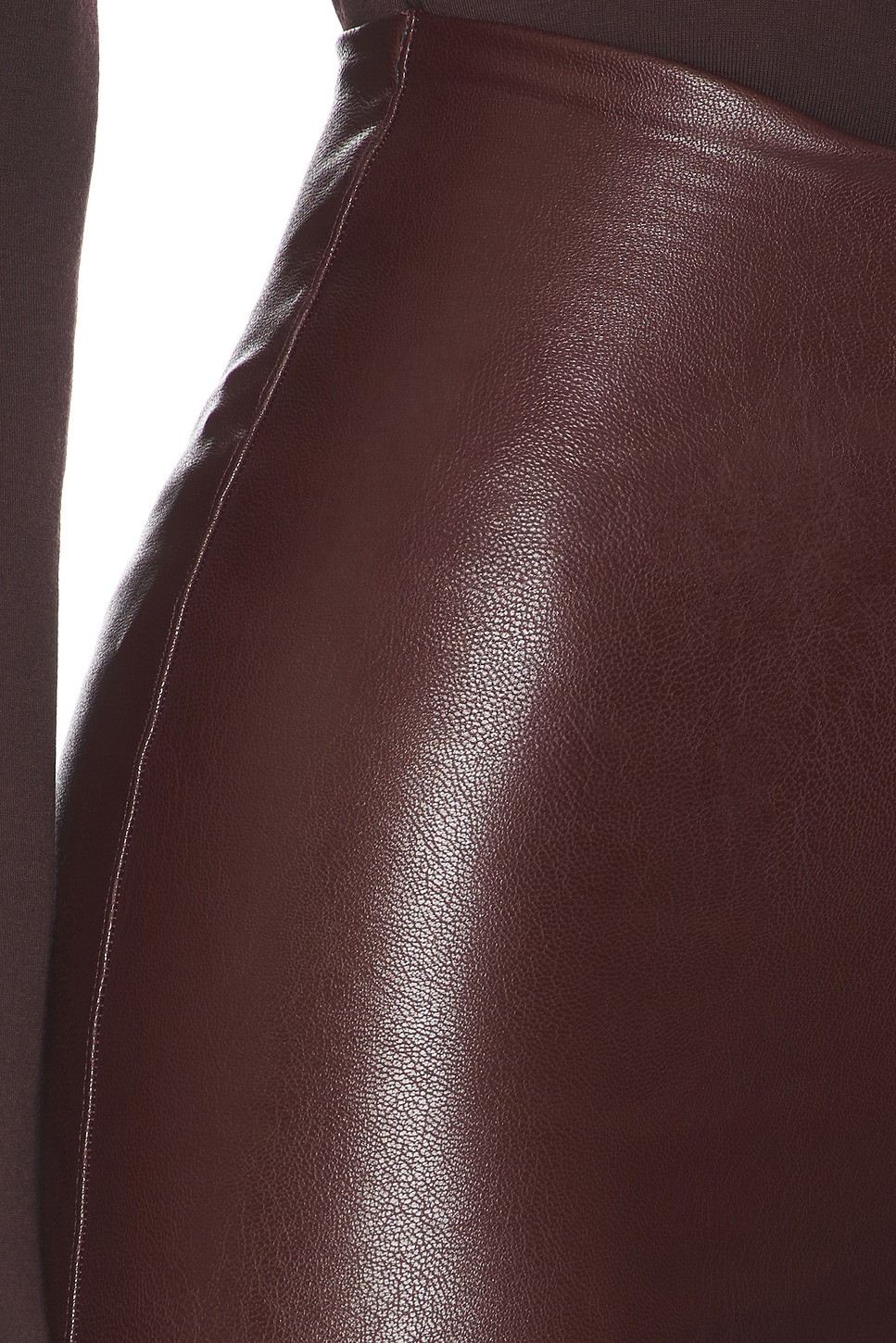 Faux Leather Wide Leg Pant