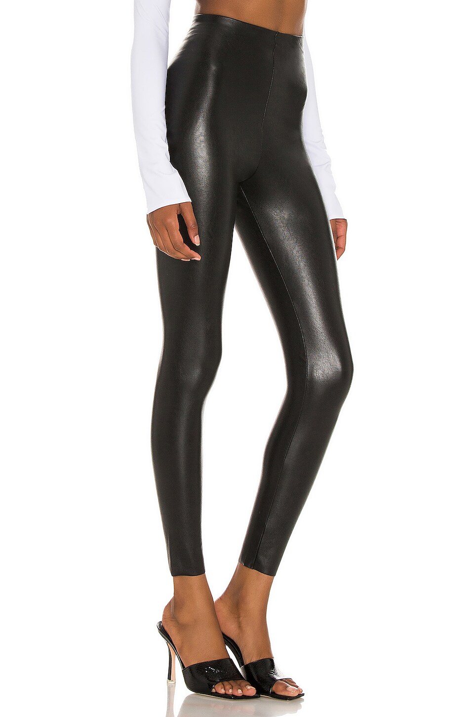 Commando 7/8 Faux Leather Legging in Black
