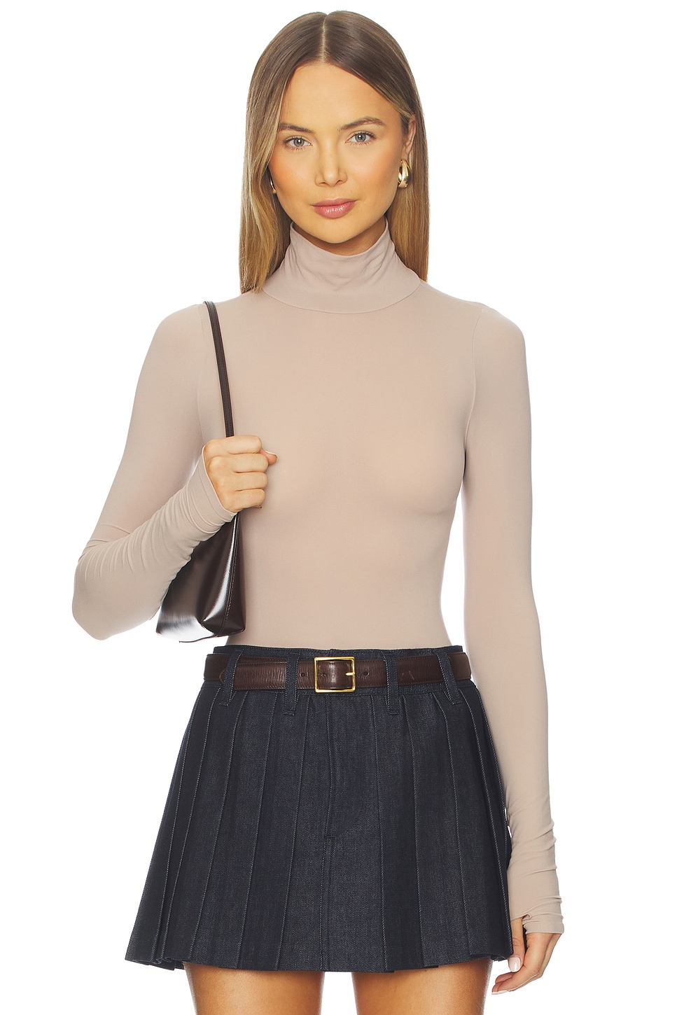 Ballet Turtleneck Bodysuit With Thumbholes