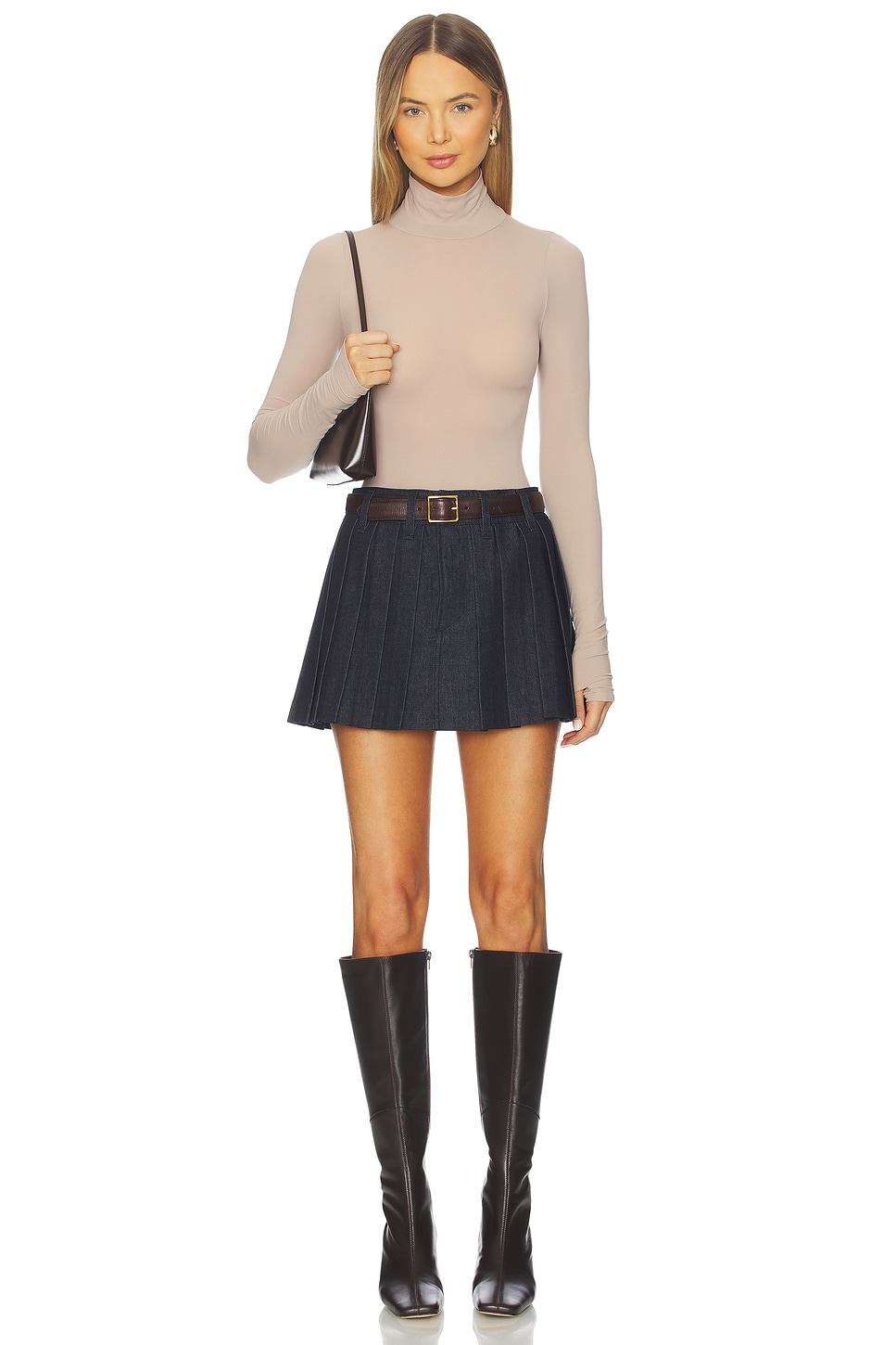 Ballet Turtleneck Bodysuit With Thumbholes