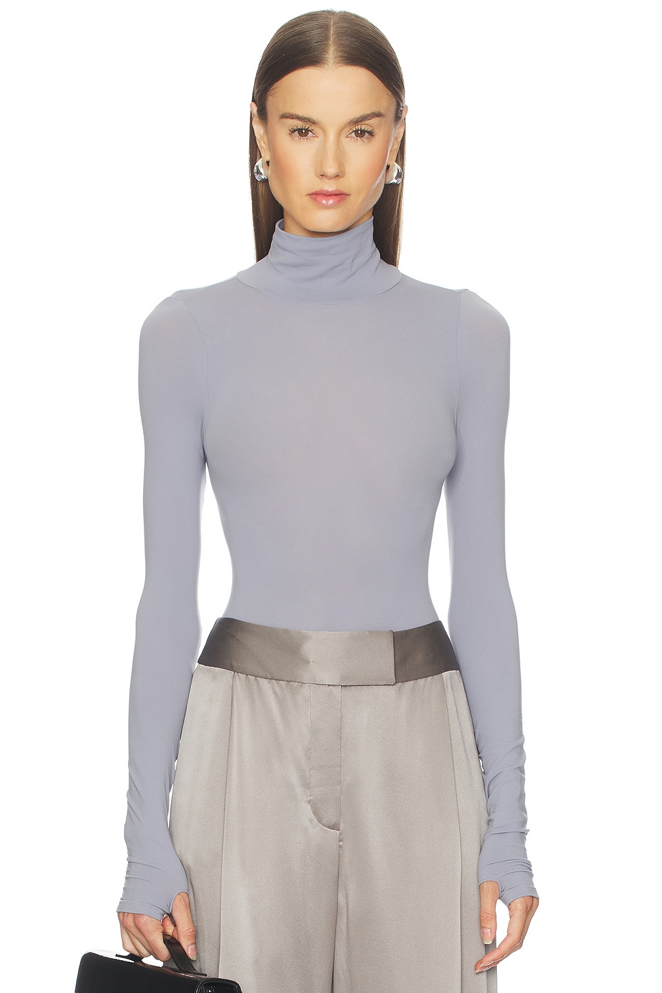 Ballet Turtleneck Bodysuit With Thumbholes