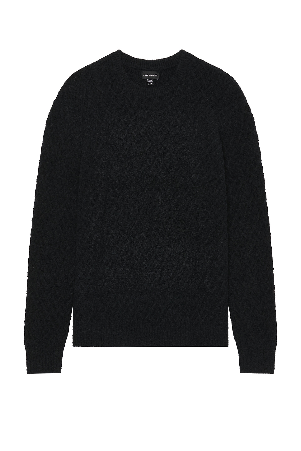 Boucle Half Diamond Crew Sweater - Thumbnail 1