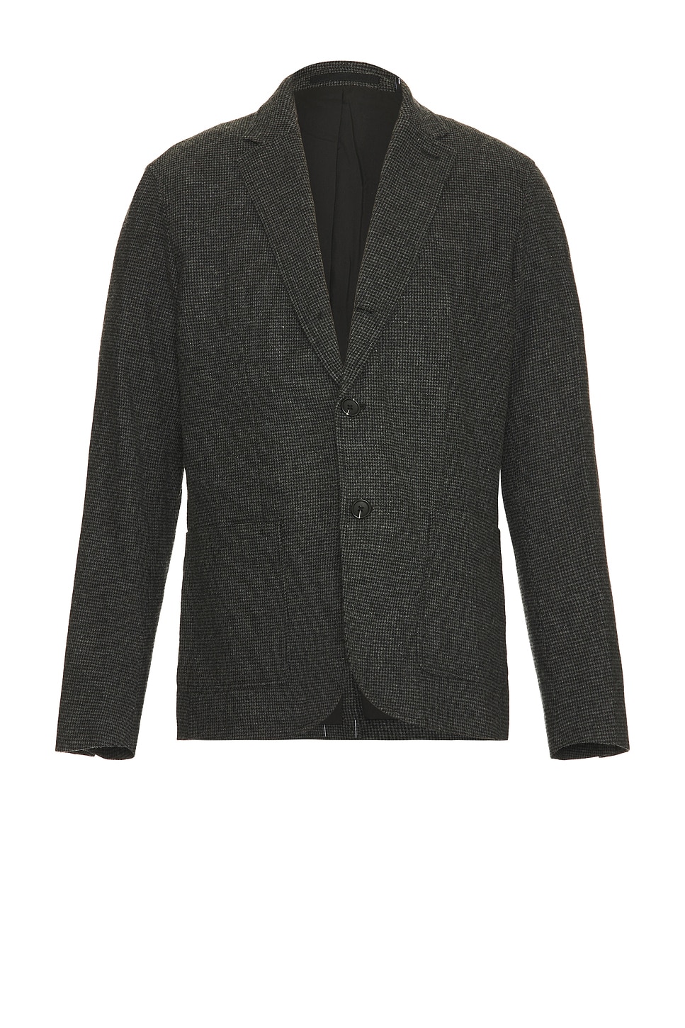 Wool Houndstooth Blazer - Thumbnail 1