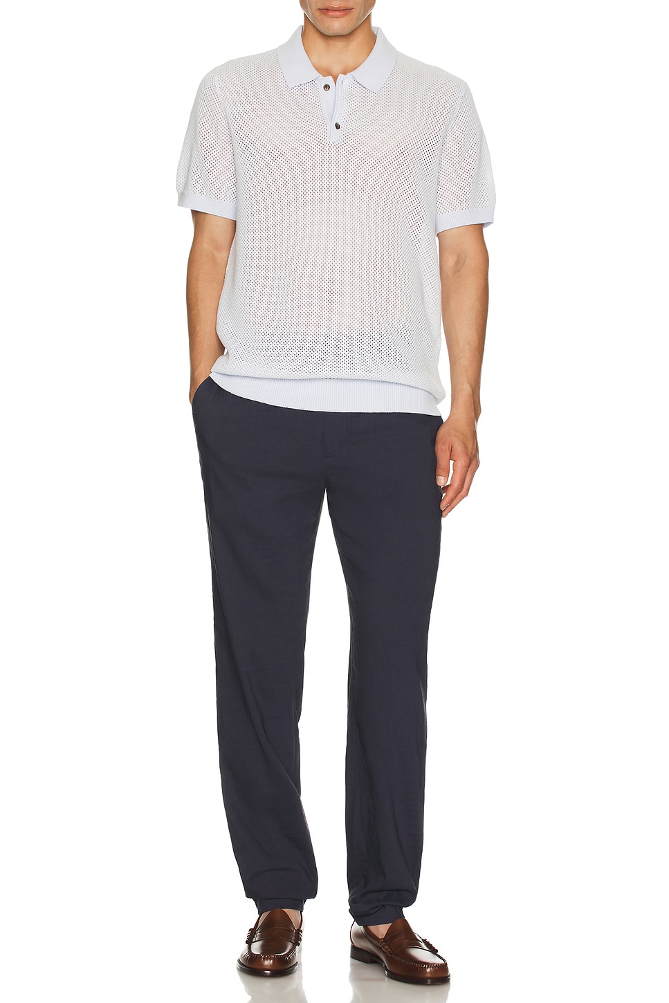 Textured Sweater Polo - Thumbnail 4