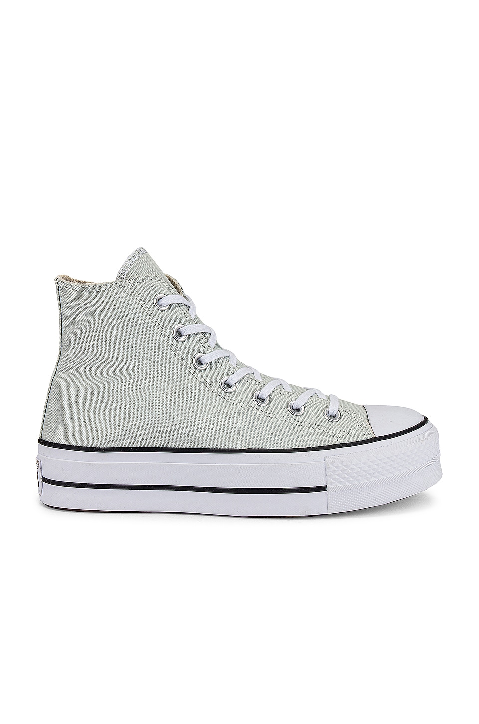 Converse Chuck Taylor All Star Lift Canvas Platform Sneaker in Light  Silver, Black, & White | REVOLVE