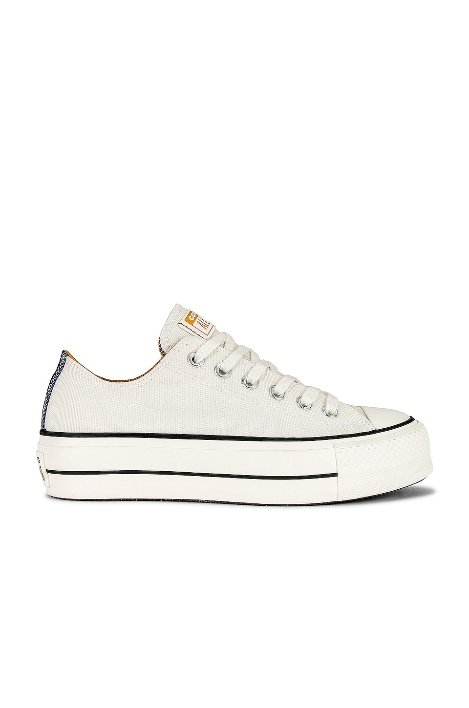 Converse Chuck Taylor All Star Lift Denim Fashion Sneaker in Egret, Navy, &  Burnt Honey | REVOLVE