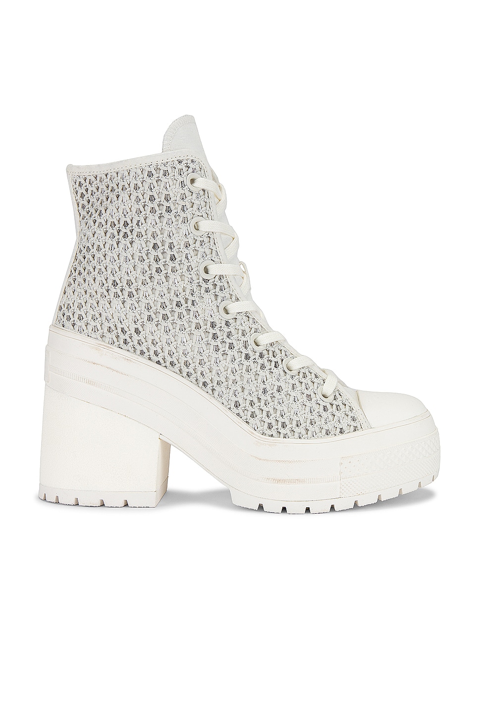 Converse Chuck 70 De Luxe Heel Platform Sneaker in Egret | REVOLVE