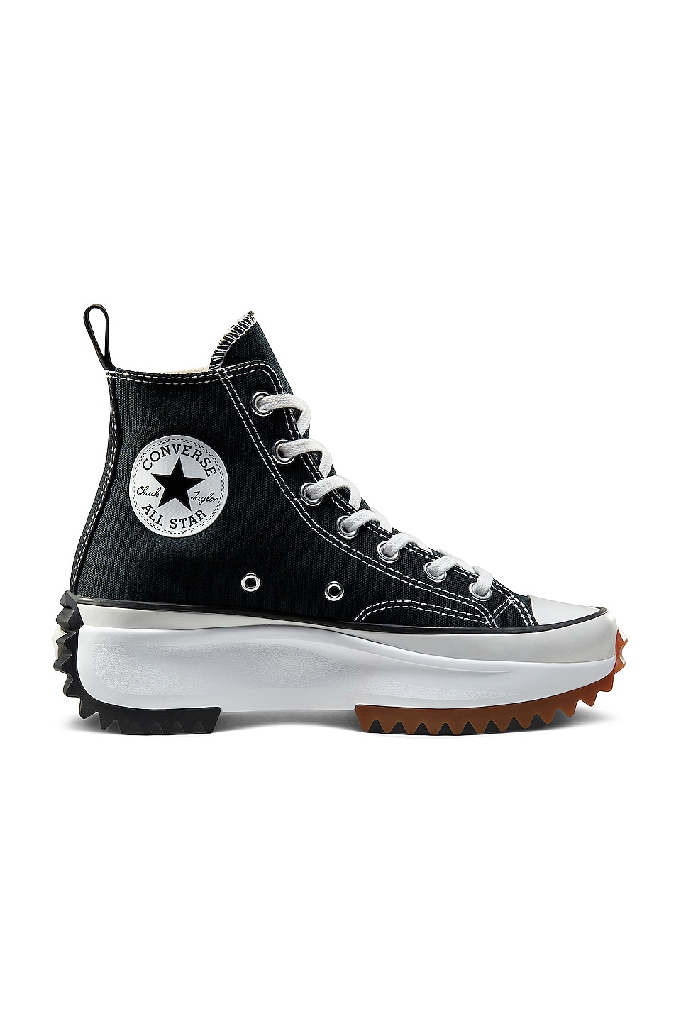 Converse Run Star Hike Sneaker Black  White  & Gum