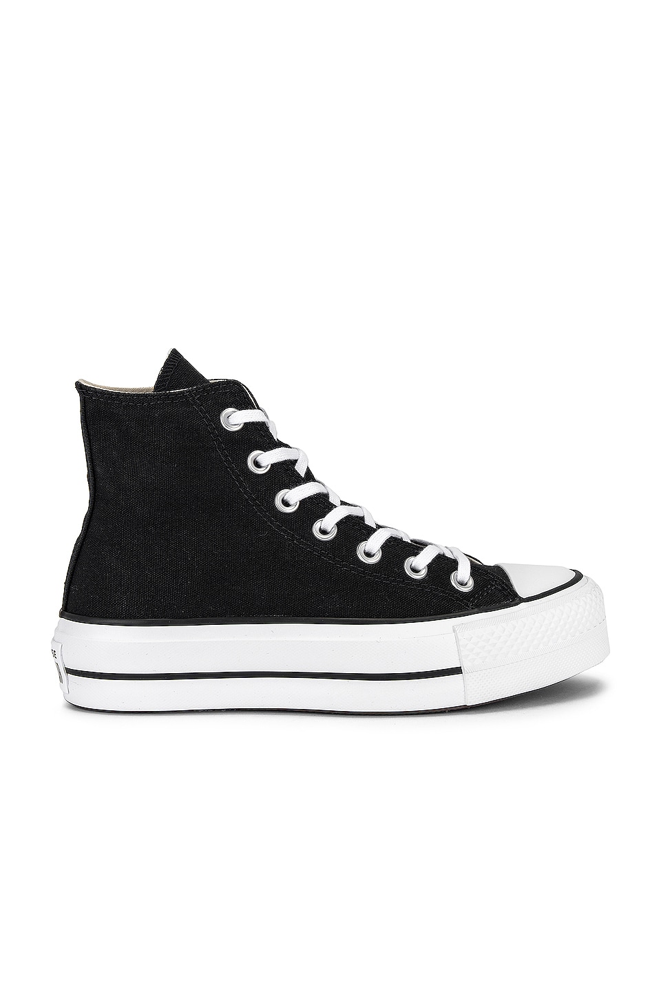 Converse Chuck Taylor All Star Lift Hi Sneaker in Black & White | REVOLVE