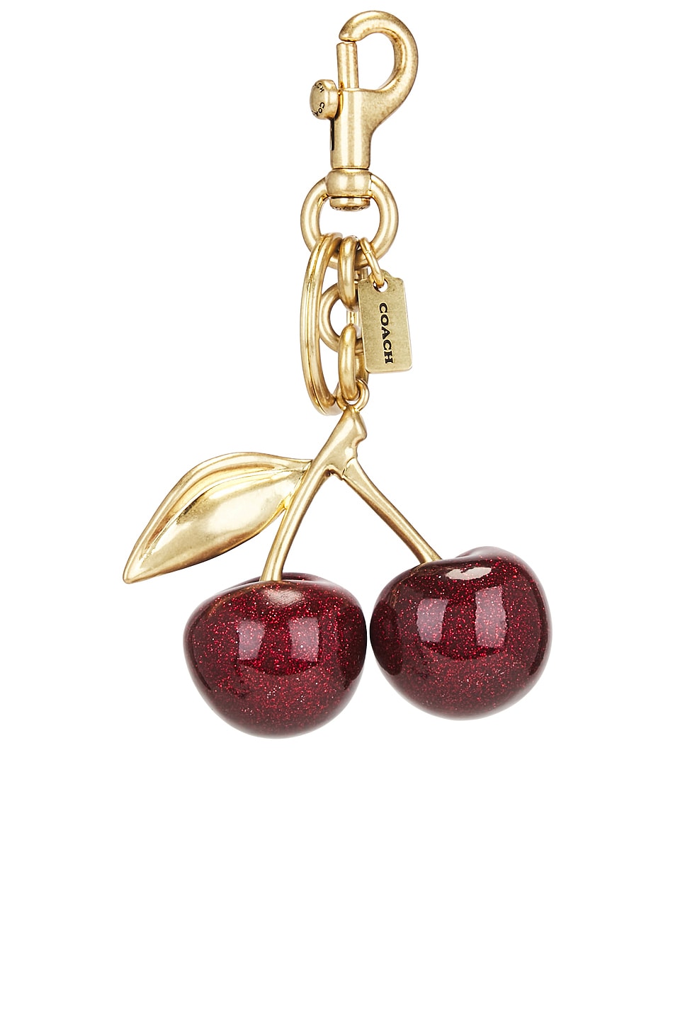 Resin Cherry Bag Charm